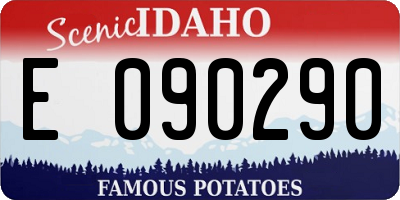 ID license plate E090290