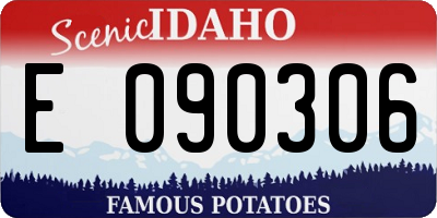ID license plate E090306