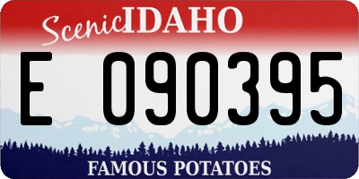 ID license plate E090395