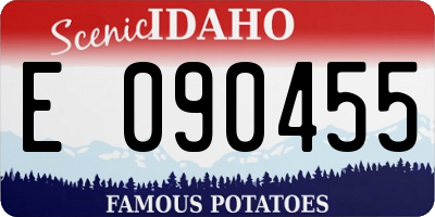 ID license plate E090455