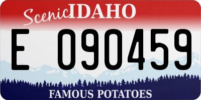 ID license plate E090459