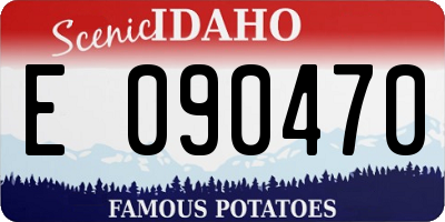 ID license plate E090470