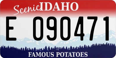 ID license plate E090471