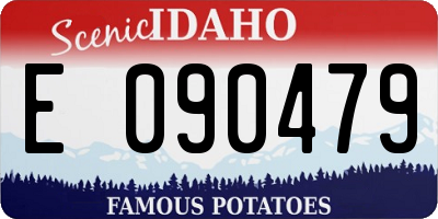ID license plate E090479