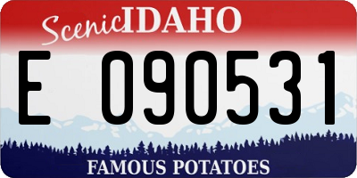 ID license plate E090531