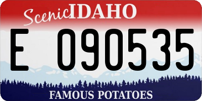 ID license plate E090535