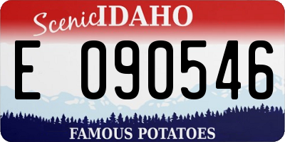 ID license plate E090546