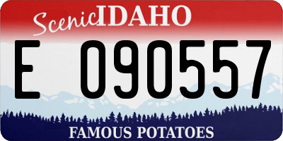ID license plate E090557