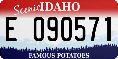 ID license plate E090571