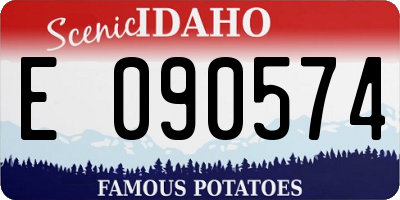 ID license plate E090574