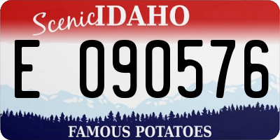 ID license plate E090576