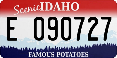 ID license plate E090727