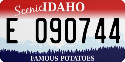 ID license plate E090744