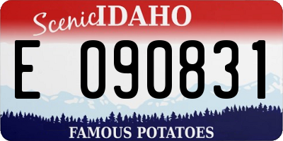 ID license plate E090831