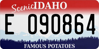 ID license plate E090864