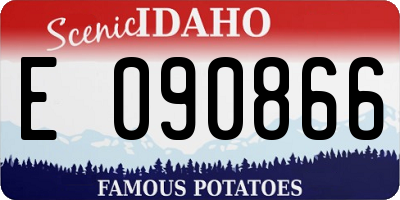 ID license plate E090866