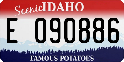 ID license plate E090886