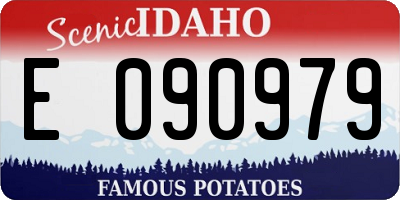 ID license plate E090979