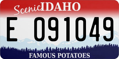 ID license plate E091049