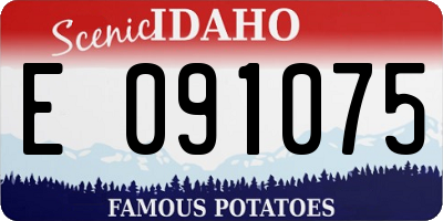 ID license plate E091075