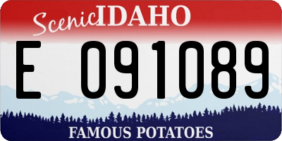 ID license plate E091089