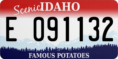 ID license plate E091132