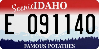 ID license plate E091140