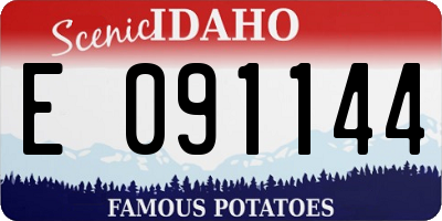ID license plate E091144