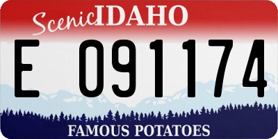 ID license plate E091174