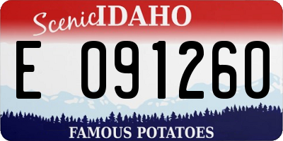 ID license plate E091260