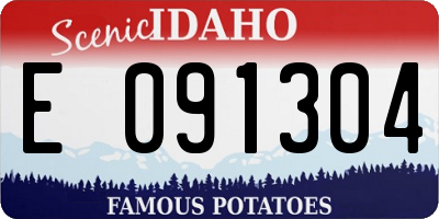 ID license plate E091304