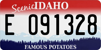 ID license plate E091328