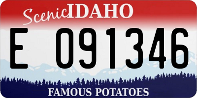ID license plate E091346
