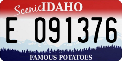 ID license plate E091376