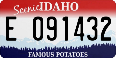 ID license plate E091432