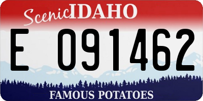 ID license plate E091462