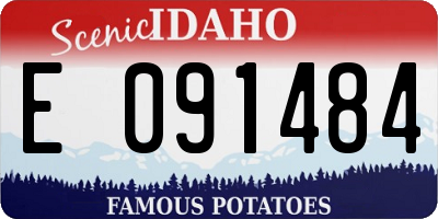ID license plate E091484
