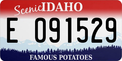 ID license plate E091529