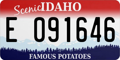 ID license plate E091646