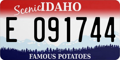 ID license plate E091744