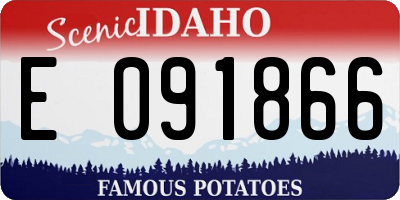ID license plate E091866