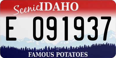 ID license plate E091937