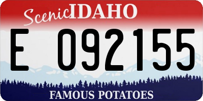 ID license plate E092155