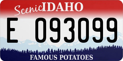ID license plate E093099