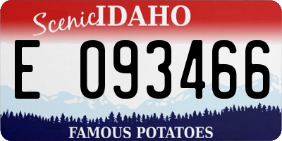 ID license plate E093466