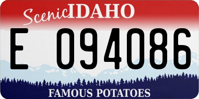 ID license plate E094086