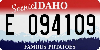 ID license plate E094109