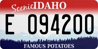 ID license plate E094200