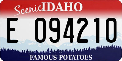 ID license plate E094210