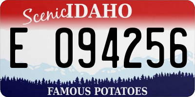 ID license plate E094256